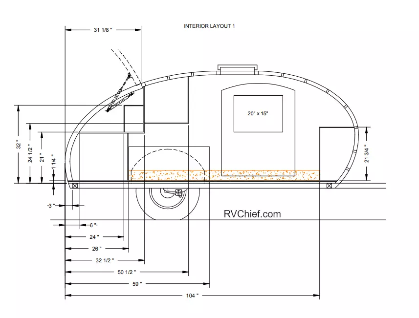 5x10 teardrop camper trailer interior plans